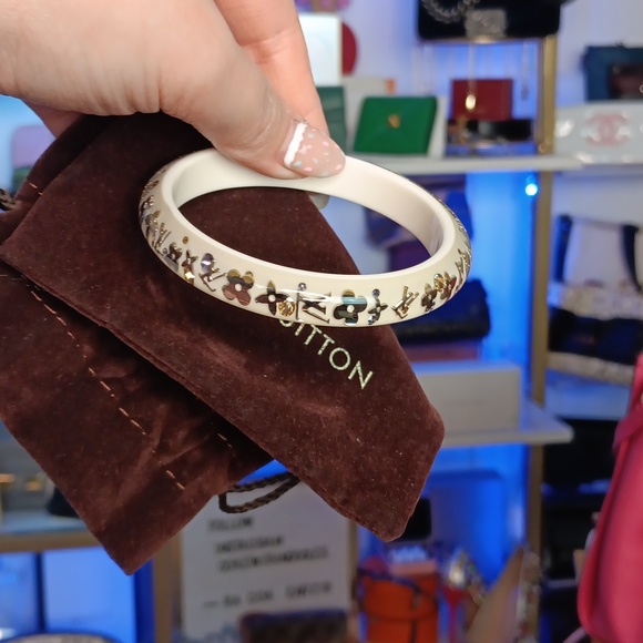Louis Vuitton Monogram white clear Bangle - Picture 1 of 1